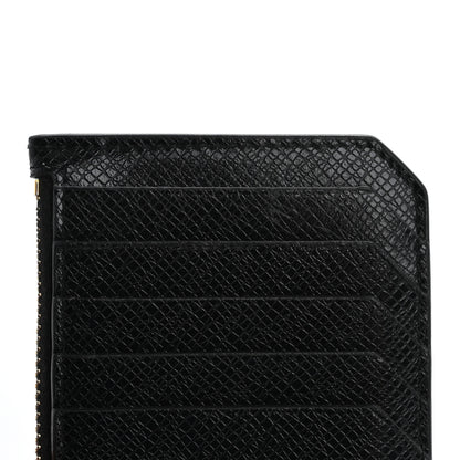 Saint Laurent Calfskin 5 Fragments Zip Pouch Card Holder Black 12 of 13