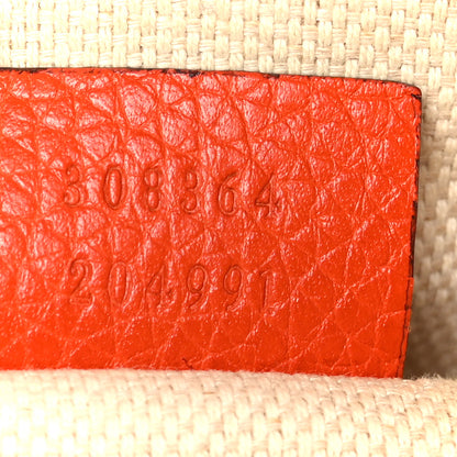 Gucci Pebbled Calfskin Small Soho Disco Bag Sun Orange 7 of 15