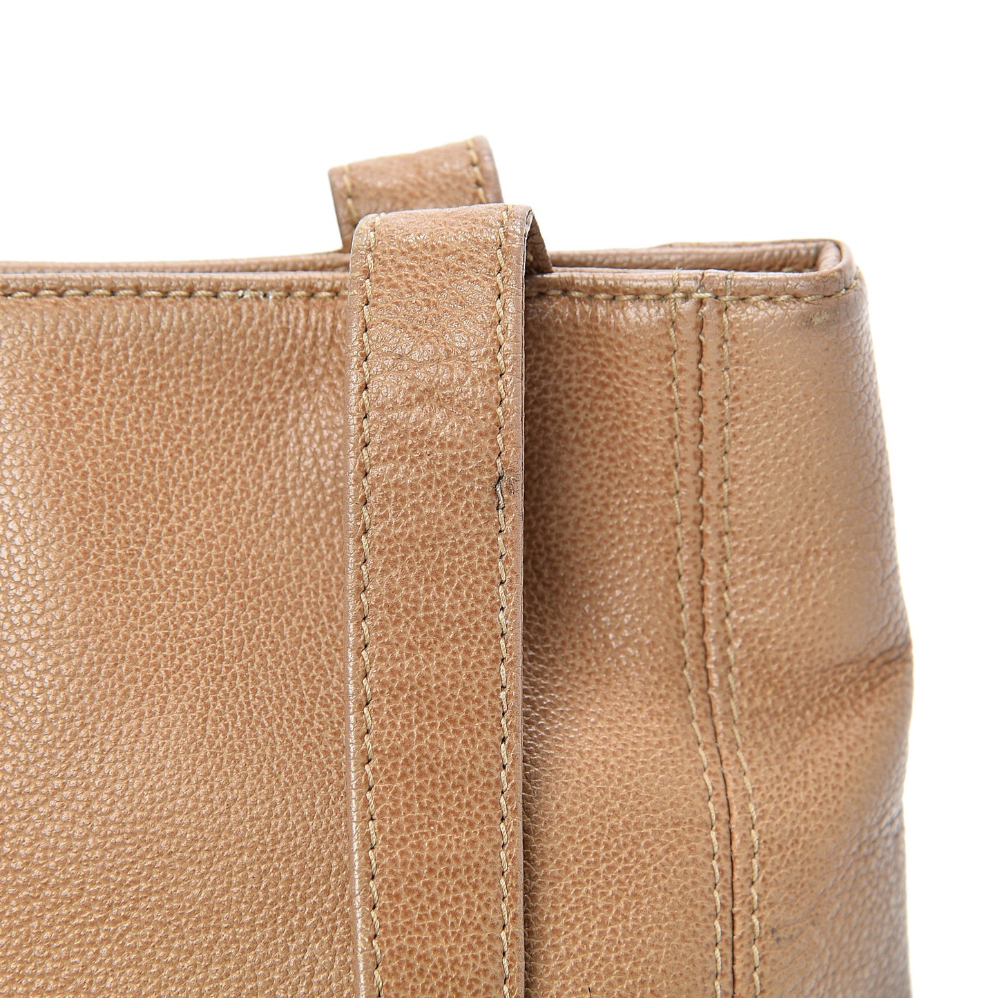 Calfskin CC Small Tote Beige