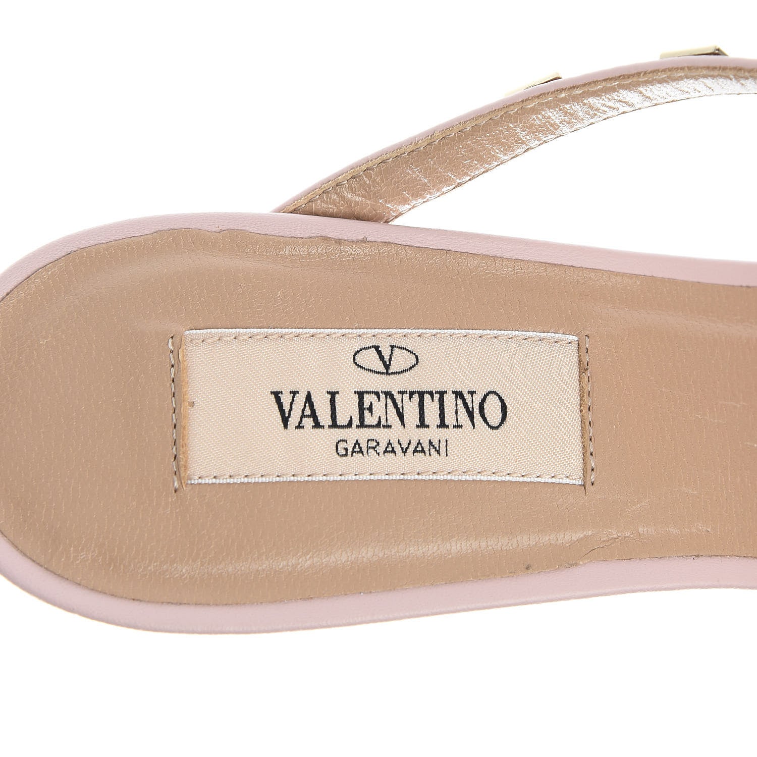 Valentino Garavani Pebbled Calfskin Rockstud Cross Strap 50mm Mules 37.5 Water Rose 7 of 9