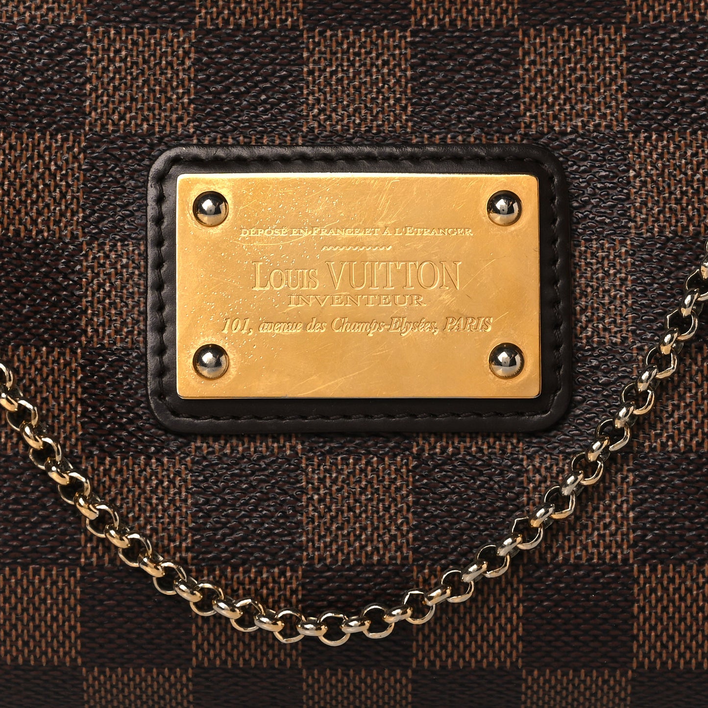 Damier Ebene Eva Clutch