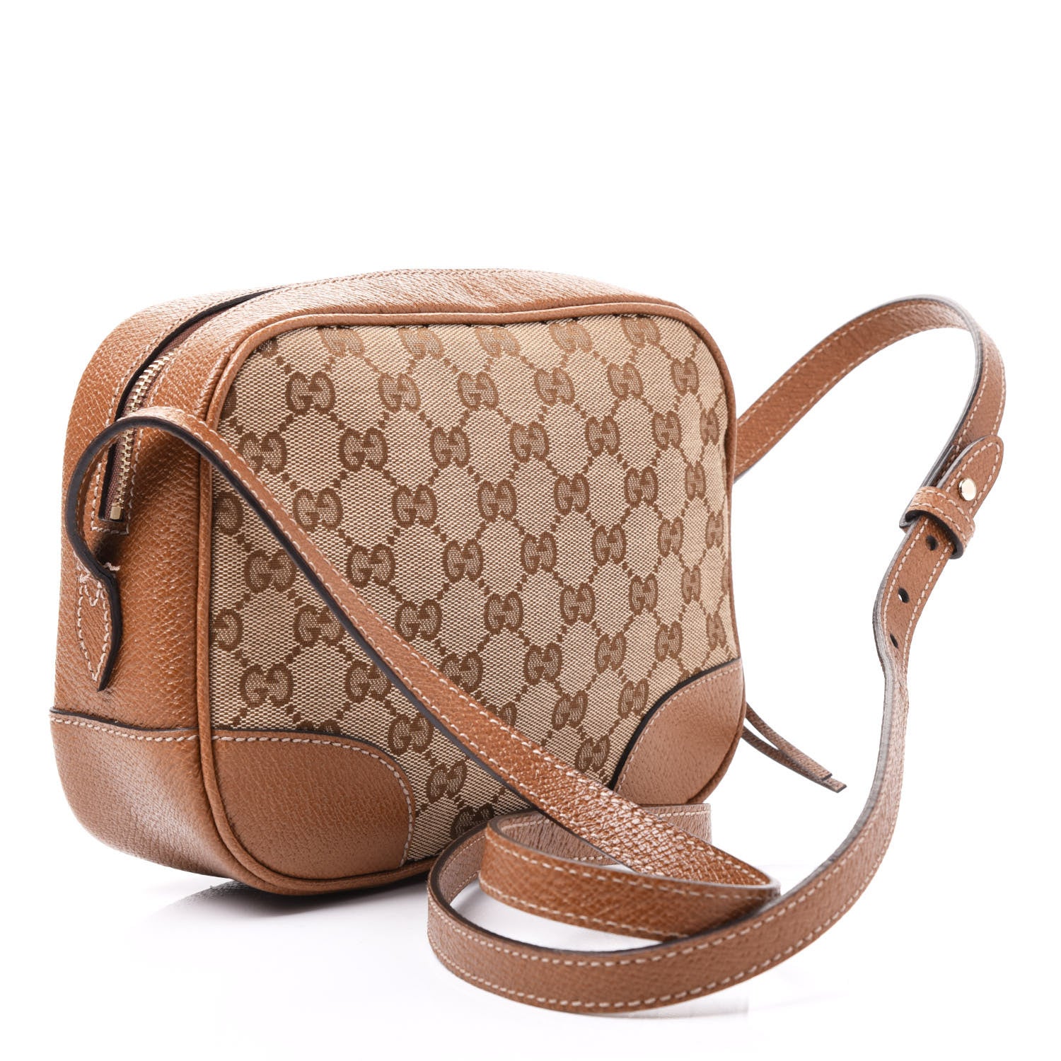 Gucci Monogram Mini Bree Messenger Bag Beige Tabacco 2 of 12