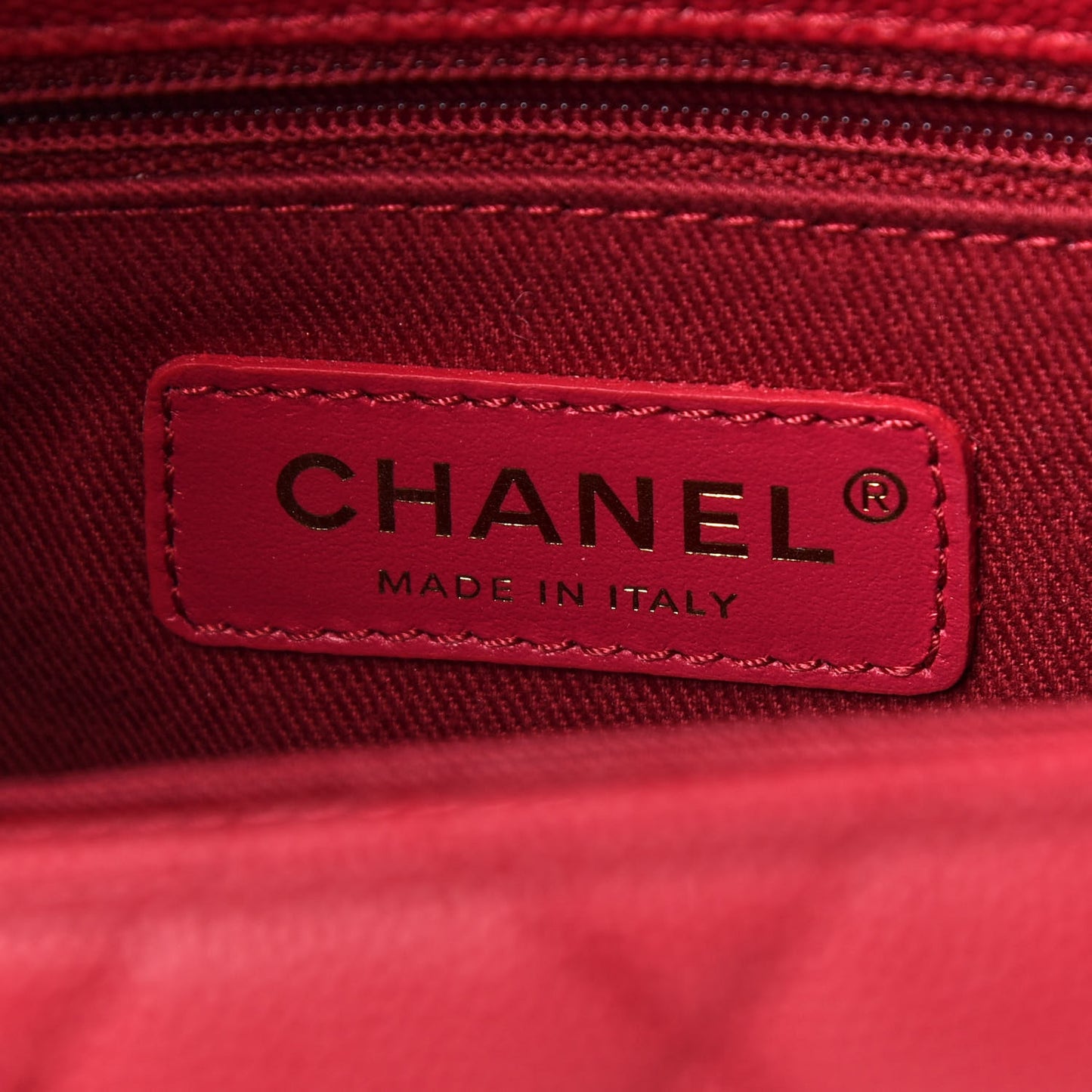 Caviar Quilted Mini Coco Handle Flap Fuchsia