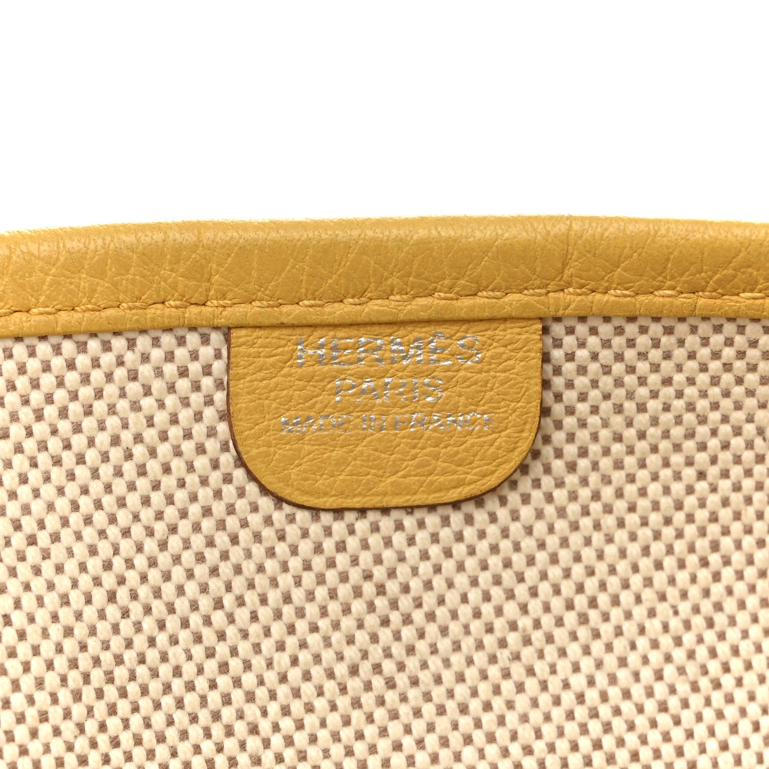 Hermes Toile Taurillon Clemence Evelyne III GM Jaune 6 of 14
