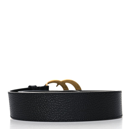 Gucci Textured Dollar Calfskin Double G 40mm Belt 110 44 Black 2 of 5