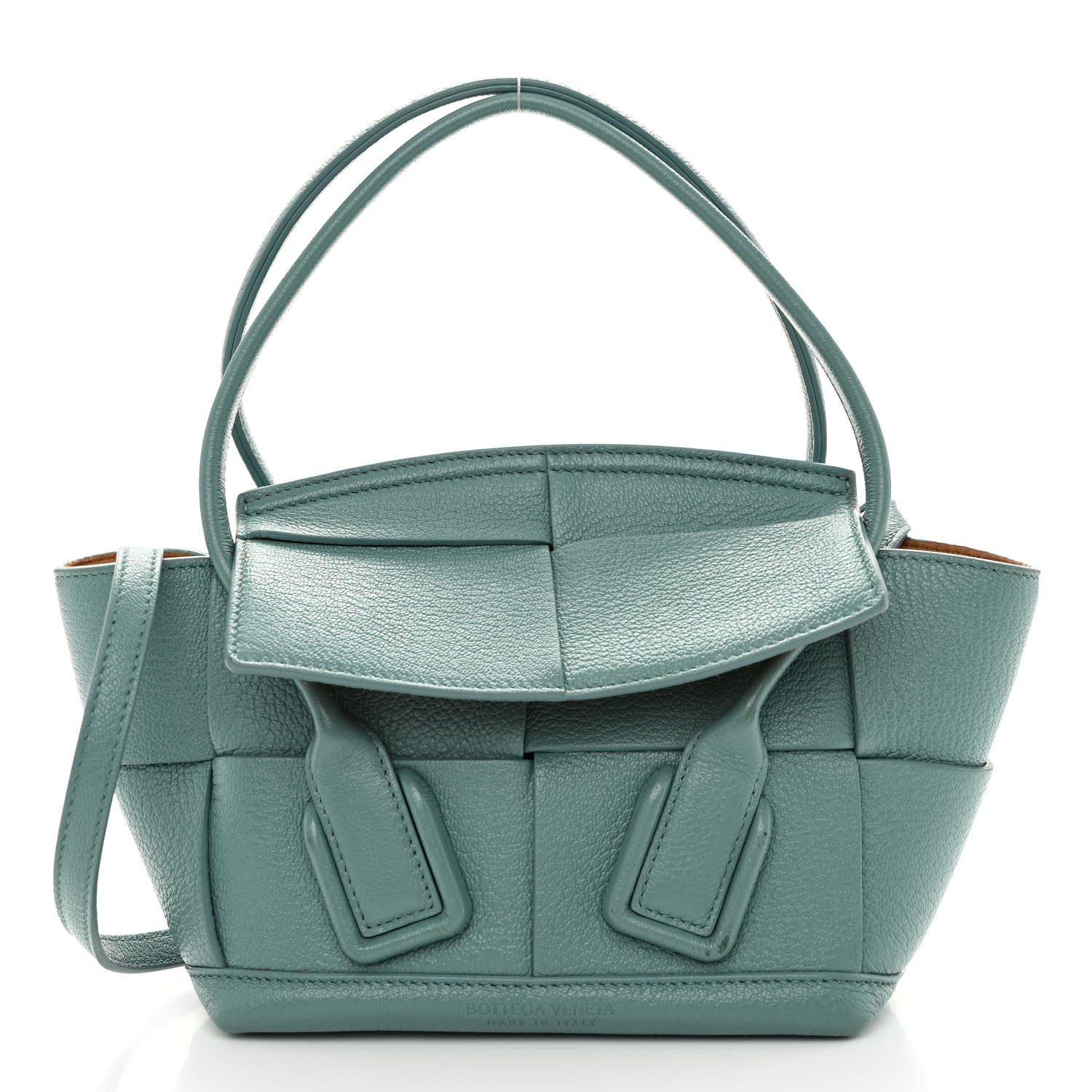 Bottega Veneta Goatskin Maxi Intrecciato Mini Arco Linoleum 1 of 9