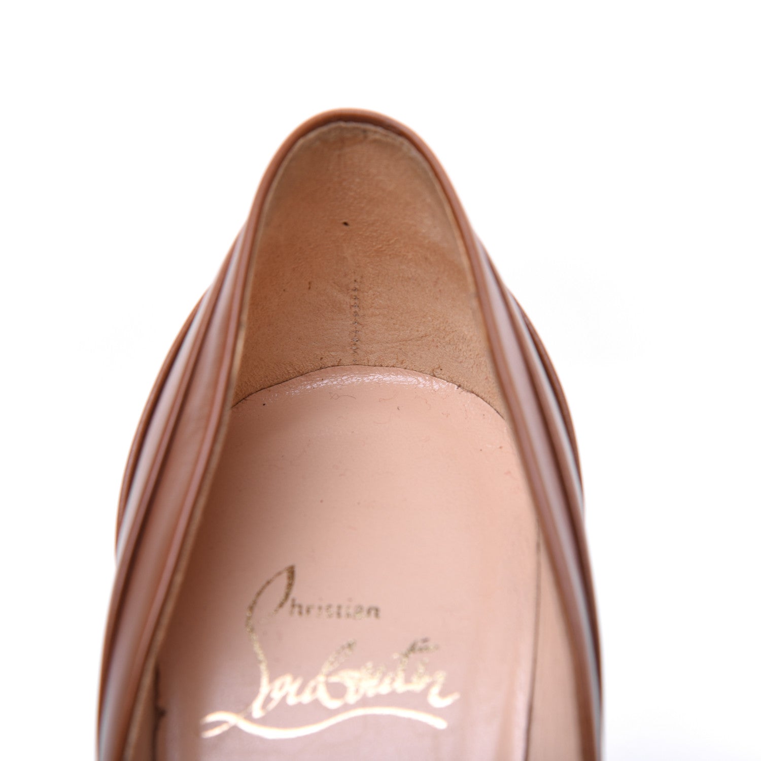 Christian Louboutin Calfskin Insectika 100 Pumps 39 Cuoio 10 of 23