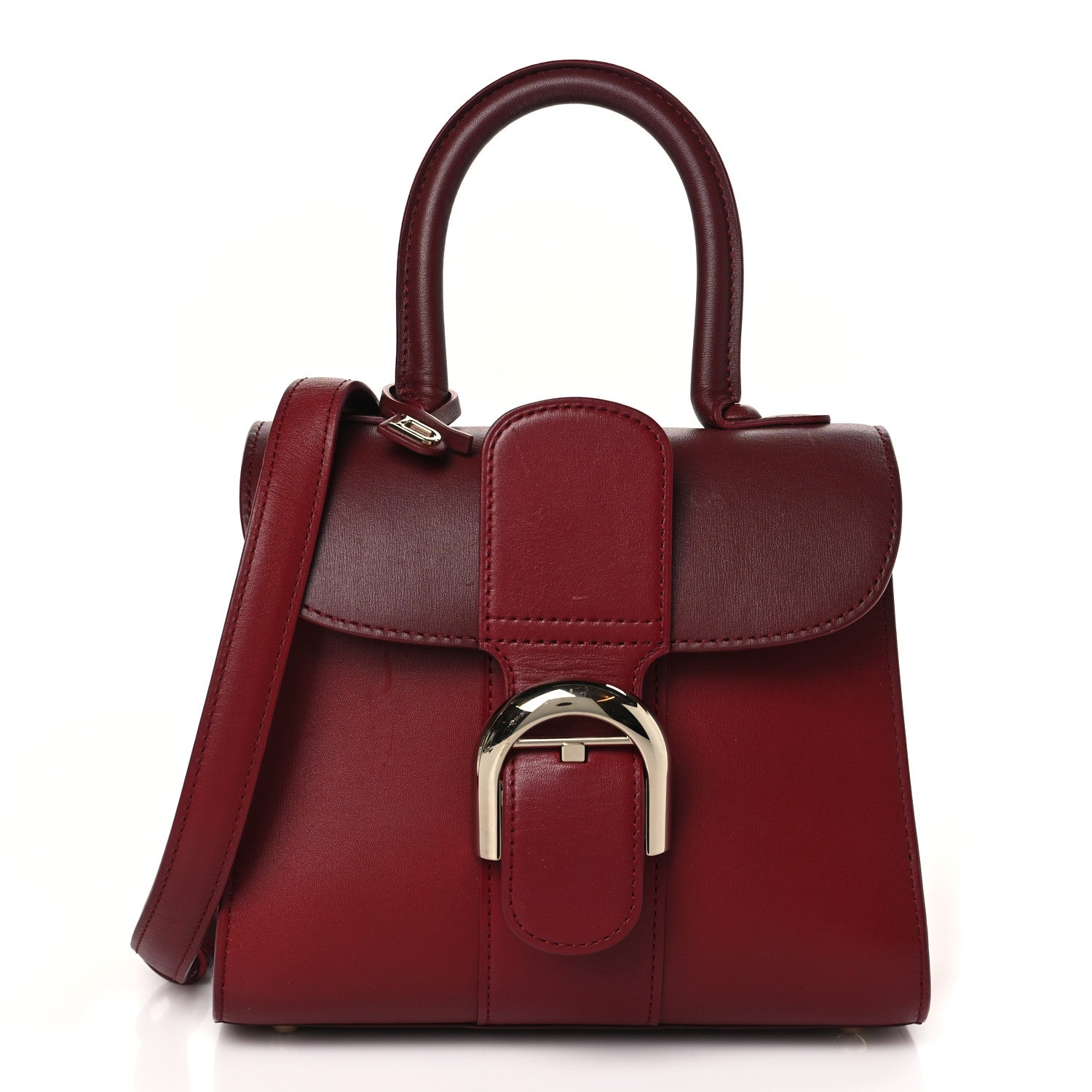 Delvaux Box Calfskin Mini Brillant Satchel Red 1 of 9