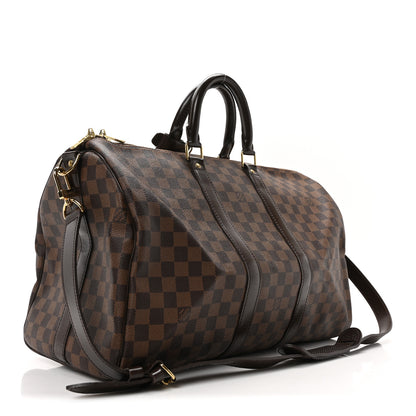 Louis Vuitton Damier Ebene Keepall Bandouliere 45 3 of 9