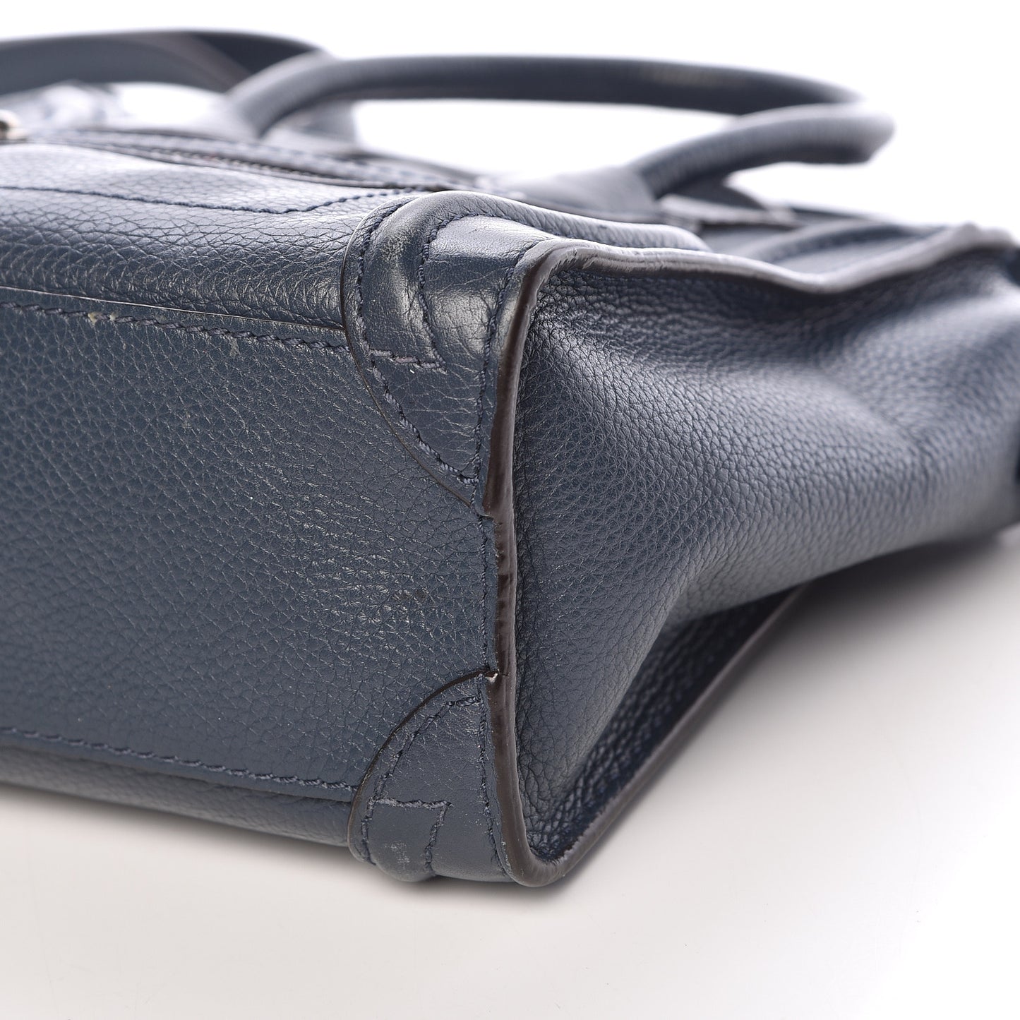 Drummed Calfskin Nano Luggage Orage