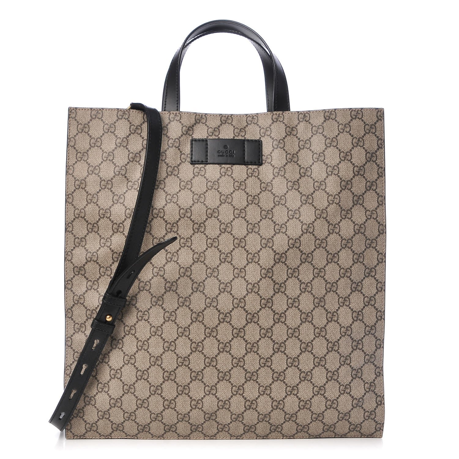 Gucci Soft GG Supreme Monogram Vertical Tote Black 1 of 9