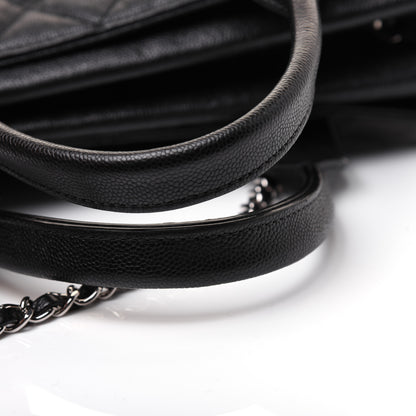 Chanel Caviar Quilted Urban Companion Top Handle Shopping Tote Black 20 of 23