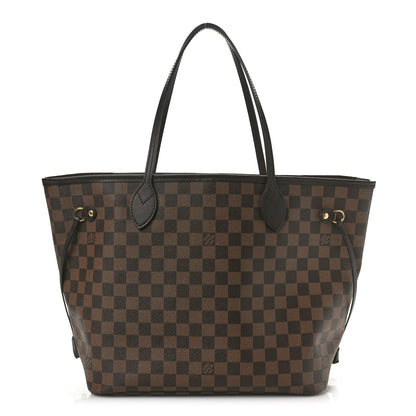 Louis Vuitton Damier Ebene Neo Neverfull MM Rose Ballerine 1 of 10