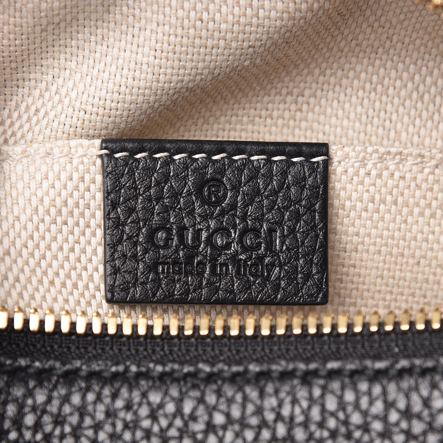 Gucci Pebbled Calfskin Small Soho Disco Bag Black 6 of 7