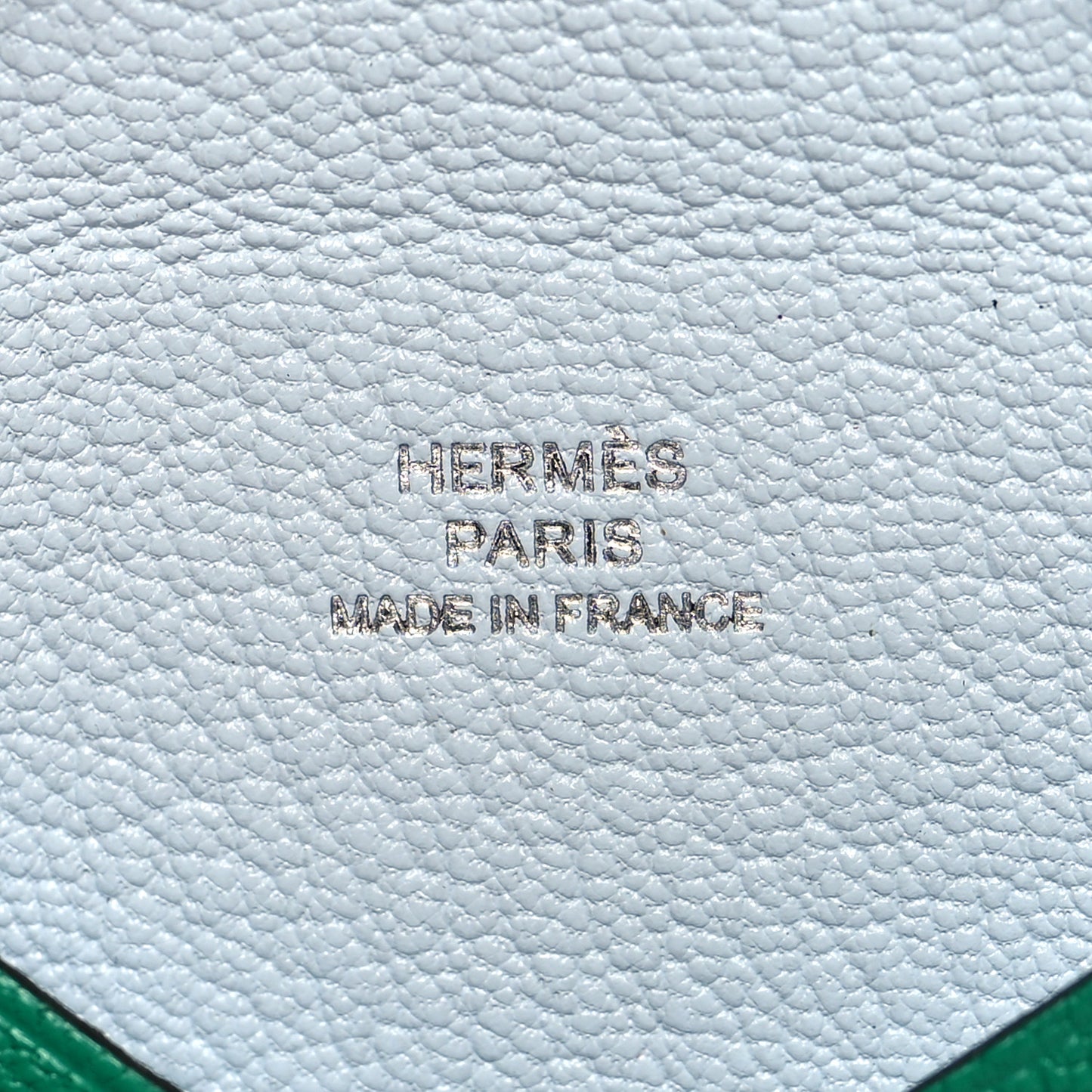 Chevre Mysore Verso Calvi Card Case Menthe Bleu Brume