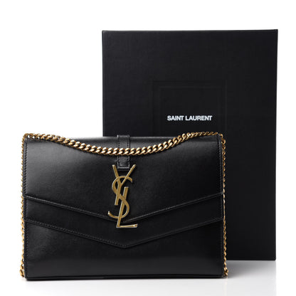 Saint Laurent Smooth Calfskin Monogram Sulpice Chain Wallet Black 11 of 11