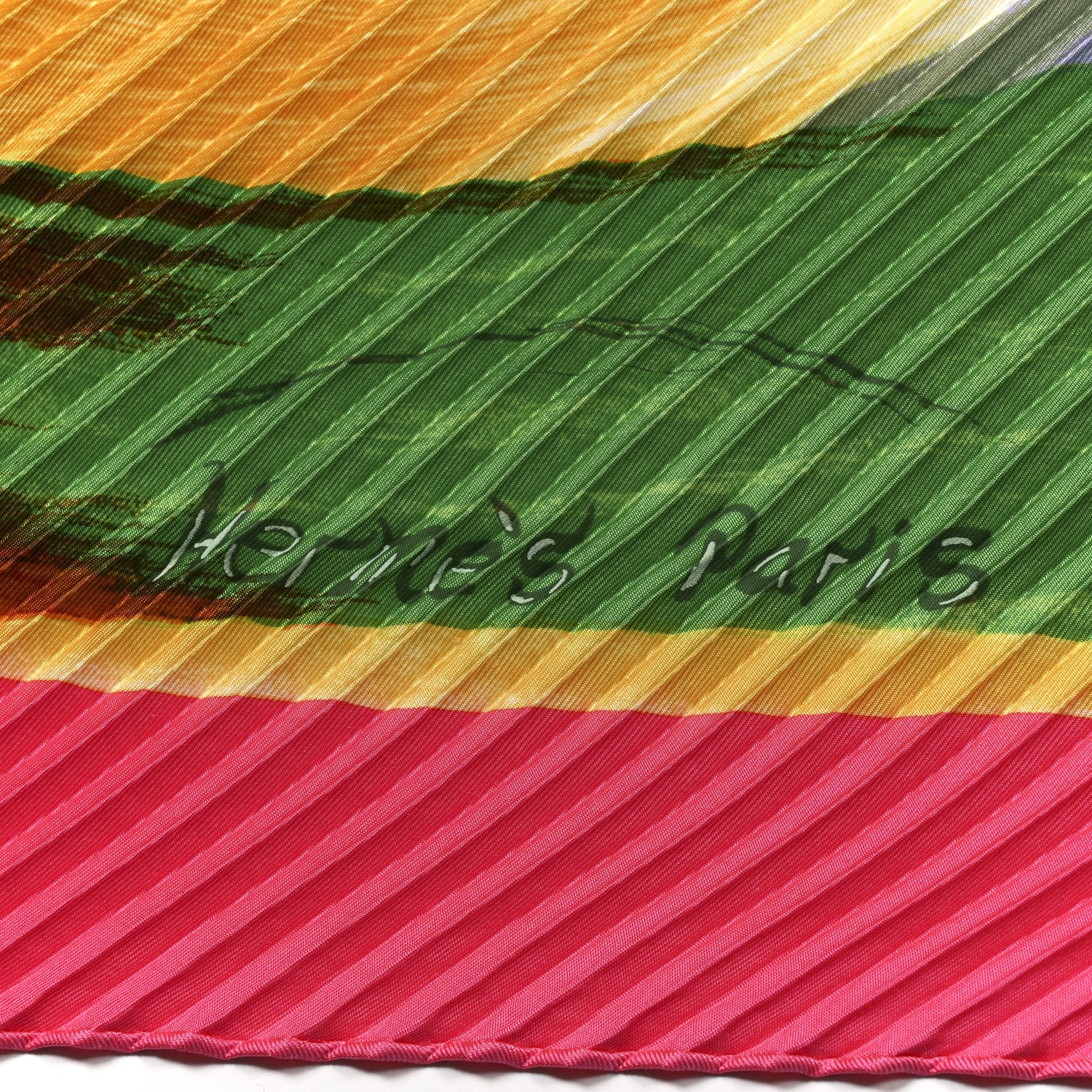 Hermes Silk Plisse Smiles In Third Millenary Scarf 90 3 of 3