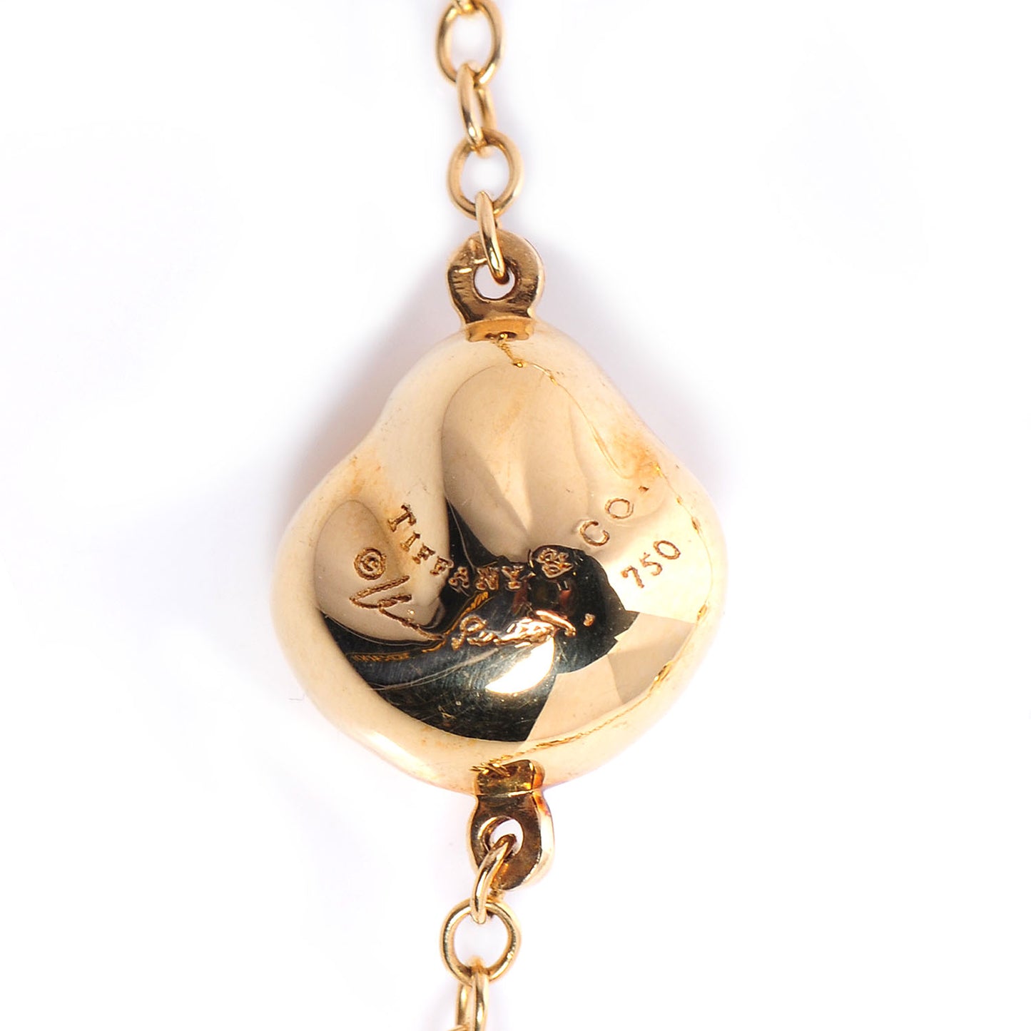 18k Yellow Gold Elsa Peretti Nuggets by the Yard Necklace