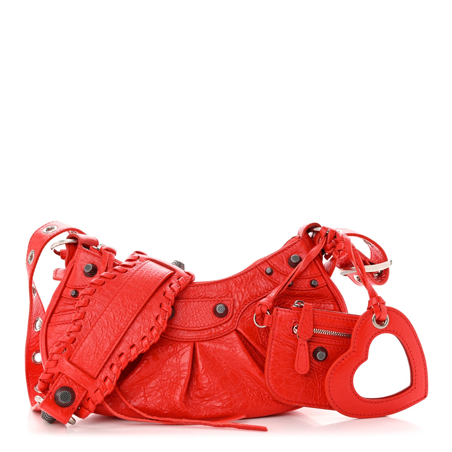 Agneau Arena Le Cagole Shoulder Bag XS Tomato Red