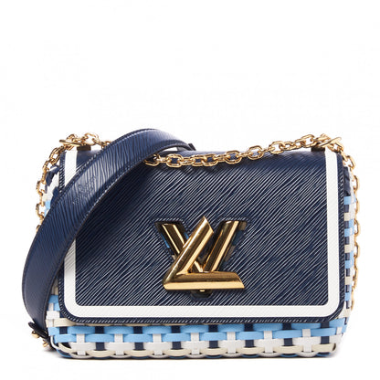 Louis Vuitton Epi Guinguette Twist Shoulder Bag MM Indigo Blue 1 of 8