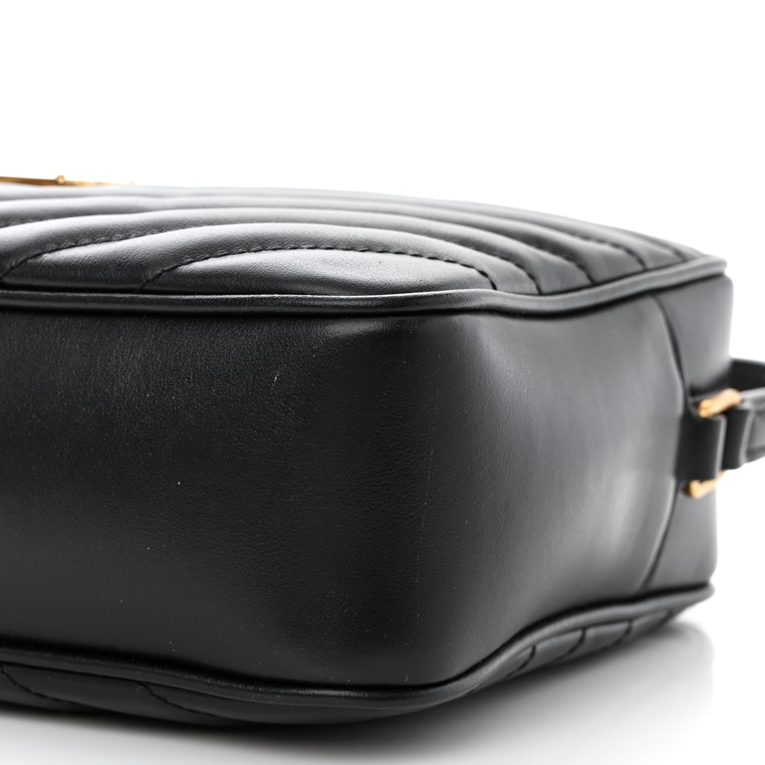 Saint Laurent Calfskin Matelasse Monogram Lou Camera Bag Black 10 of 11