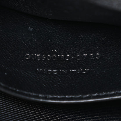 Saint Laurent Grain De Poudre Textured Mixed Matelasse Triquilt Medium Monogram Monochrome Satchel Black 7 of 10