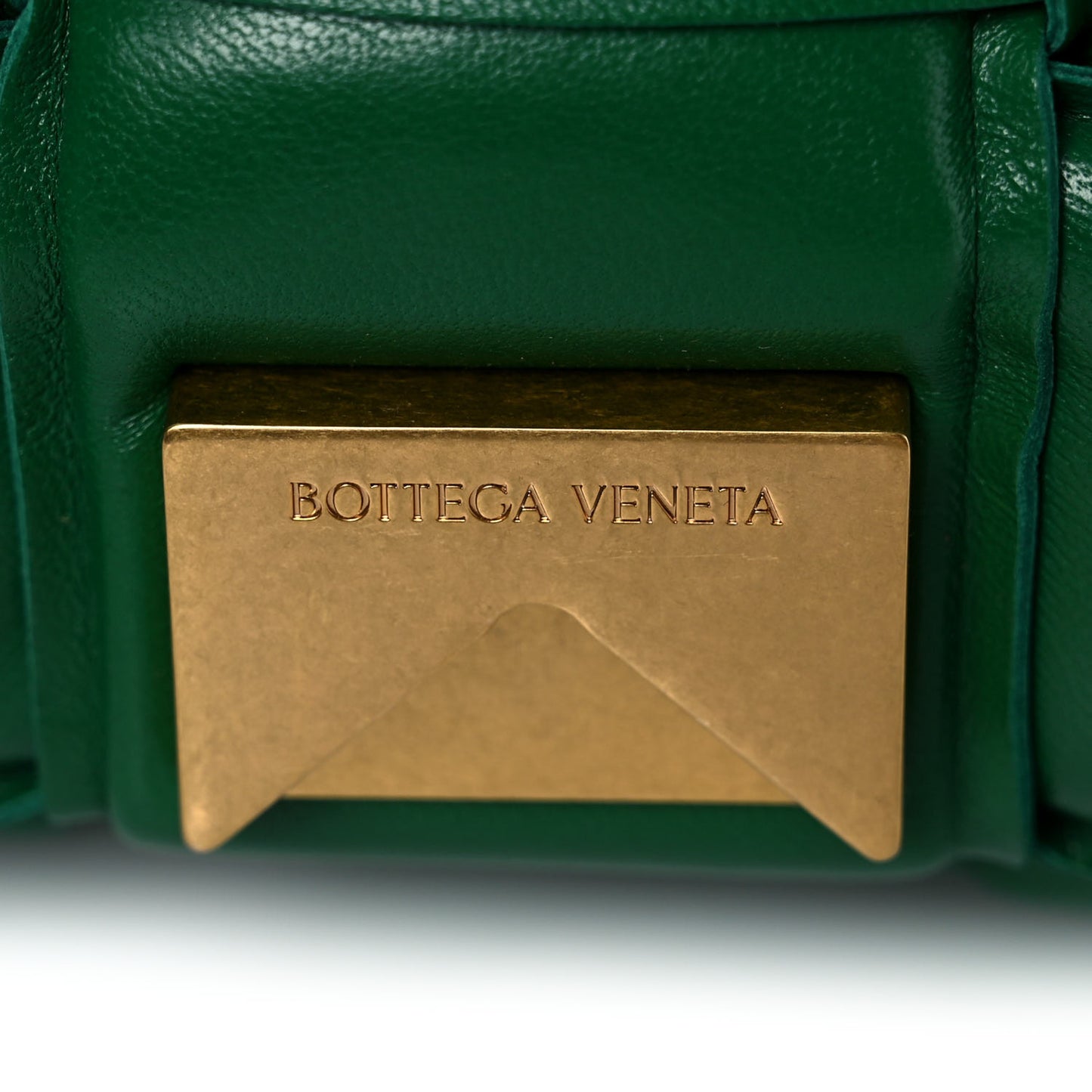 Nappa Maxi Intreccio Padded Cassette Crossbody Bag Racing Green