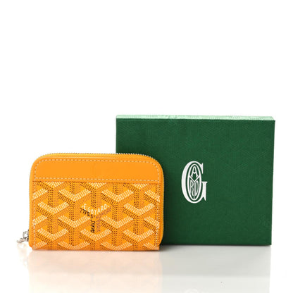 Goyard Goyardine Matignon Porte Monnaei Wallet Yellow 7 of 7