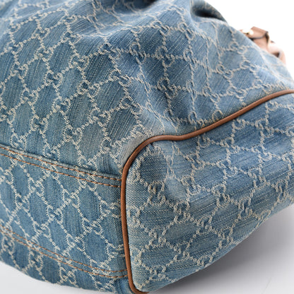 Gucci Denim Monogram Large Sukey Tote 14 of 21