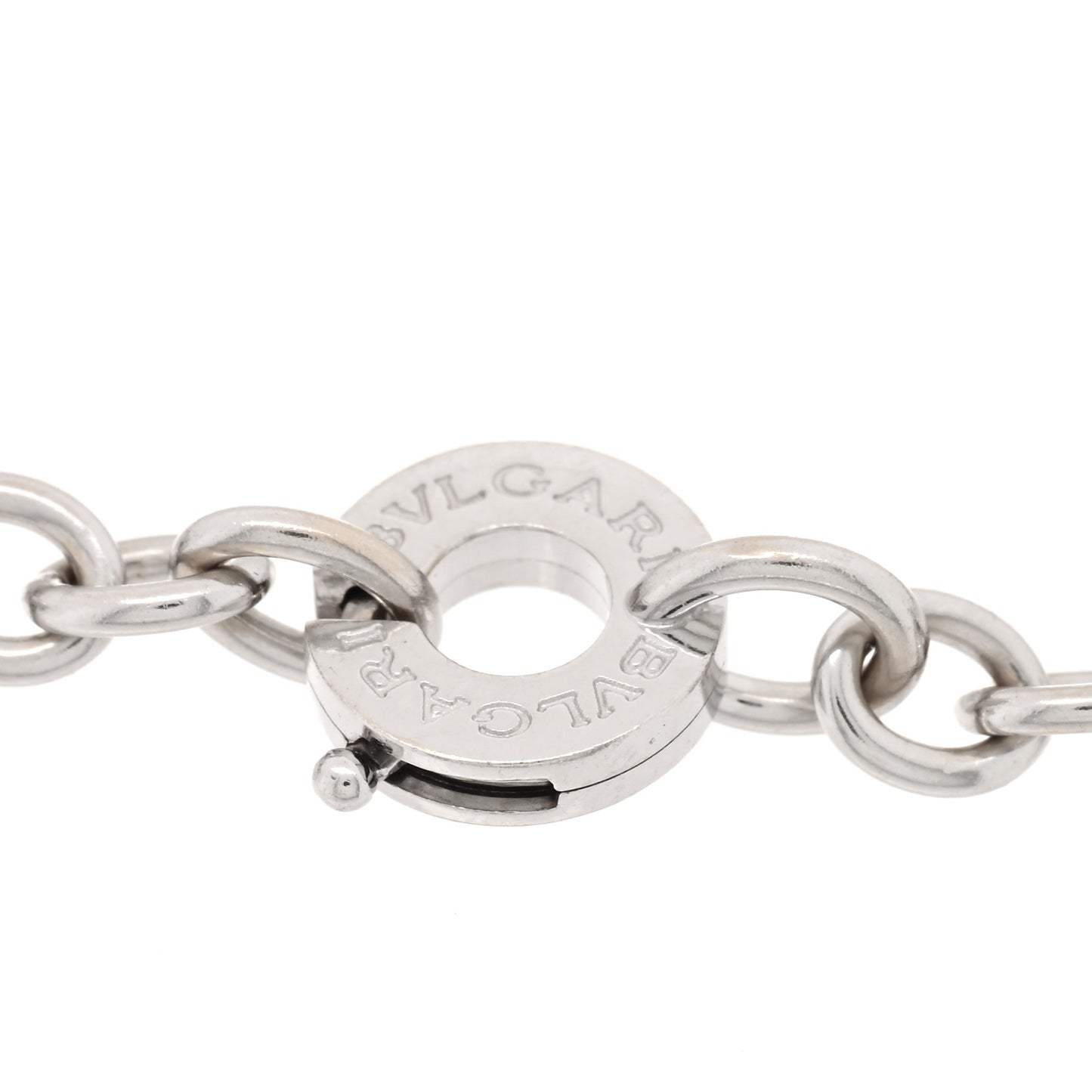 18K White Gold Bvlgari Bvlgari Station Bracelet