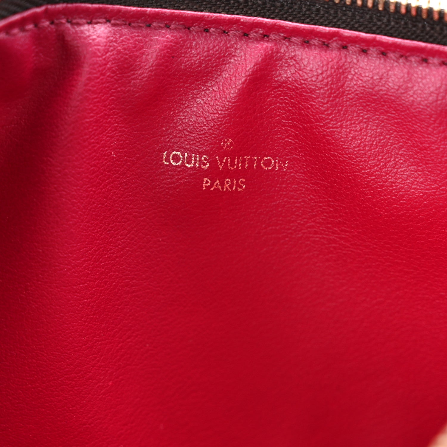 Louis Vuitton Monogram Felicie Chain Wallet Zippered Insert Fuchsia 6 of 10