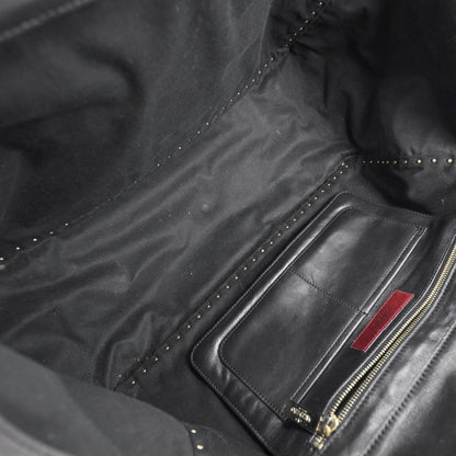 Valentino Garavani Leather Rockstud Tote Black 7 of 12