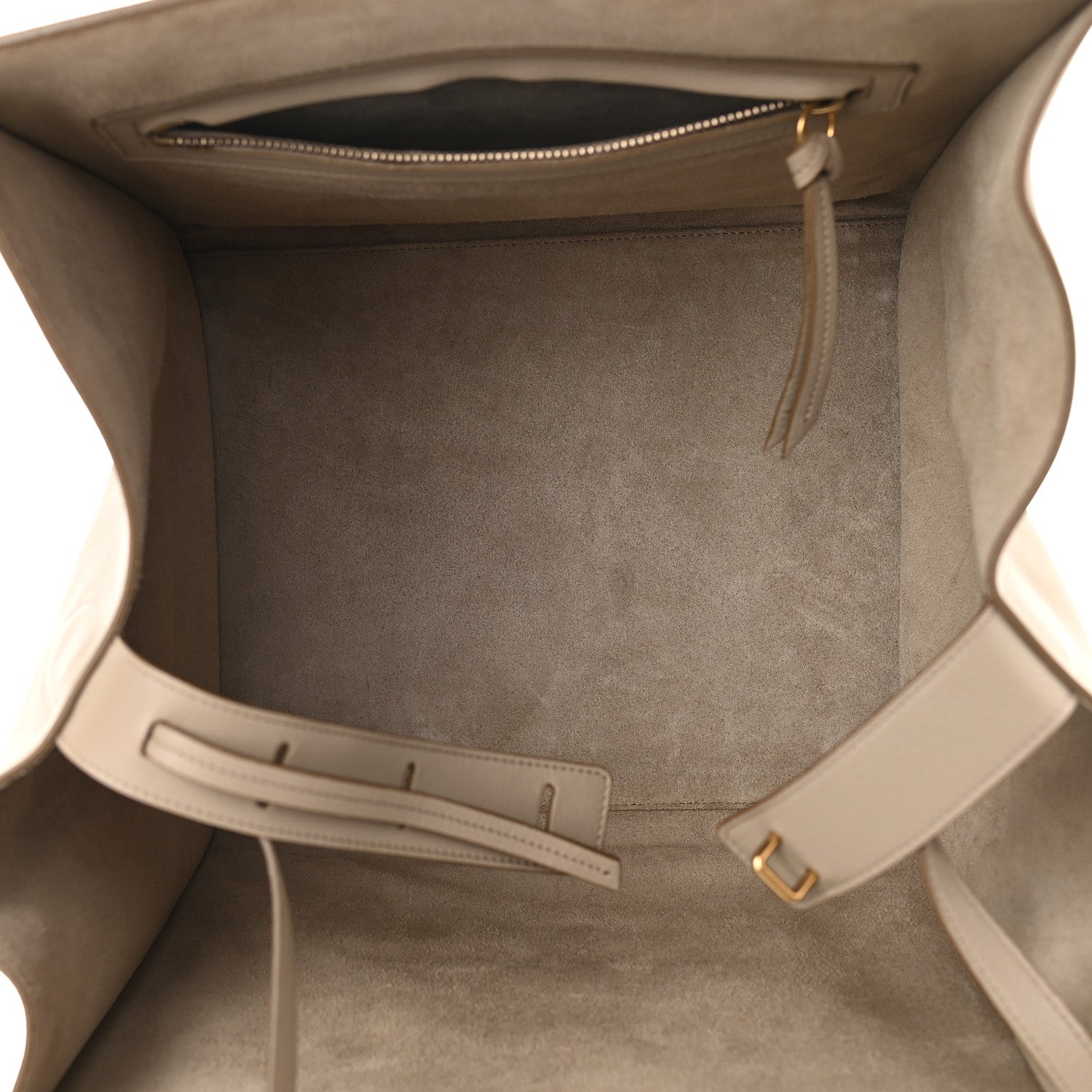 Celine Grained Calfskin Medium Phantom Luggage Beige 5 of 10