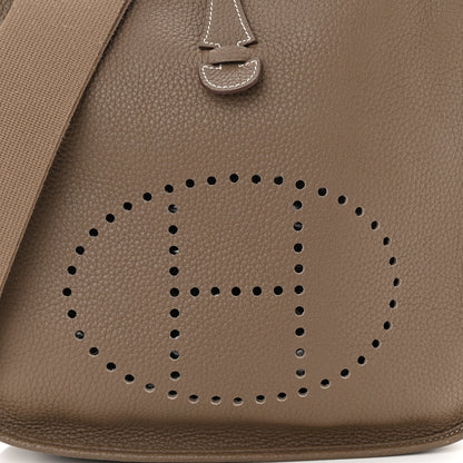Hermes Taurillon Clemence Evelyne III PM Etoupe 8 of 11
