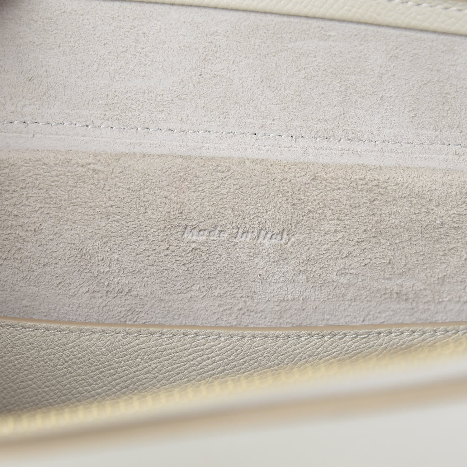 Celine Grained Calfskin Micro Belt Bag White 6 of 12