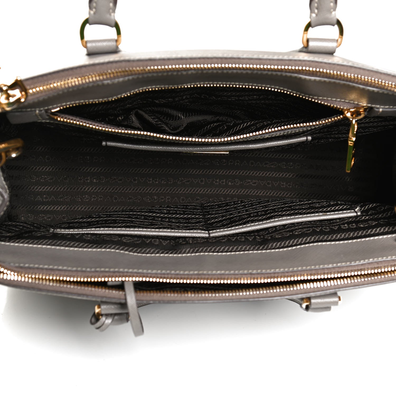 Prada Saffiano Medium Galleria Double Zip Tote Argilla 5 of 12