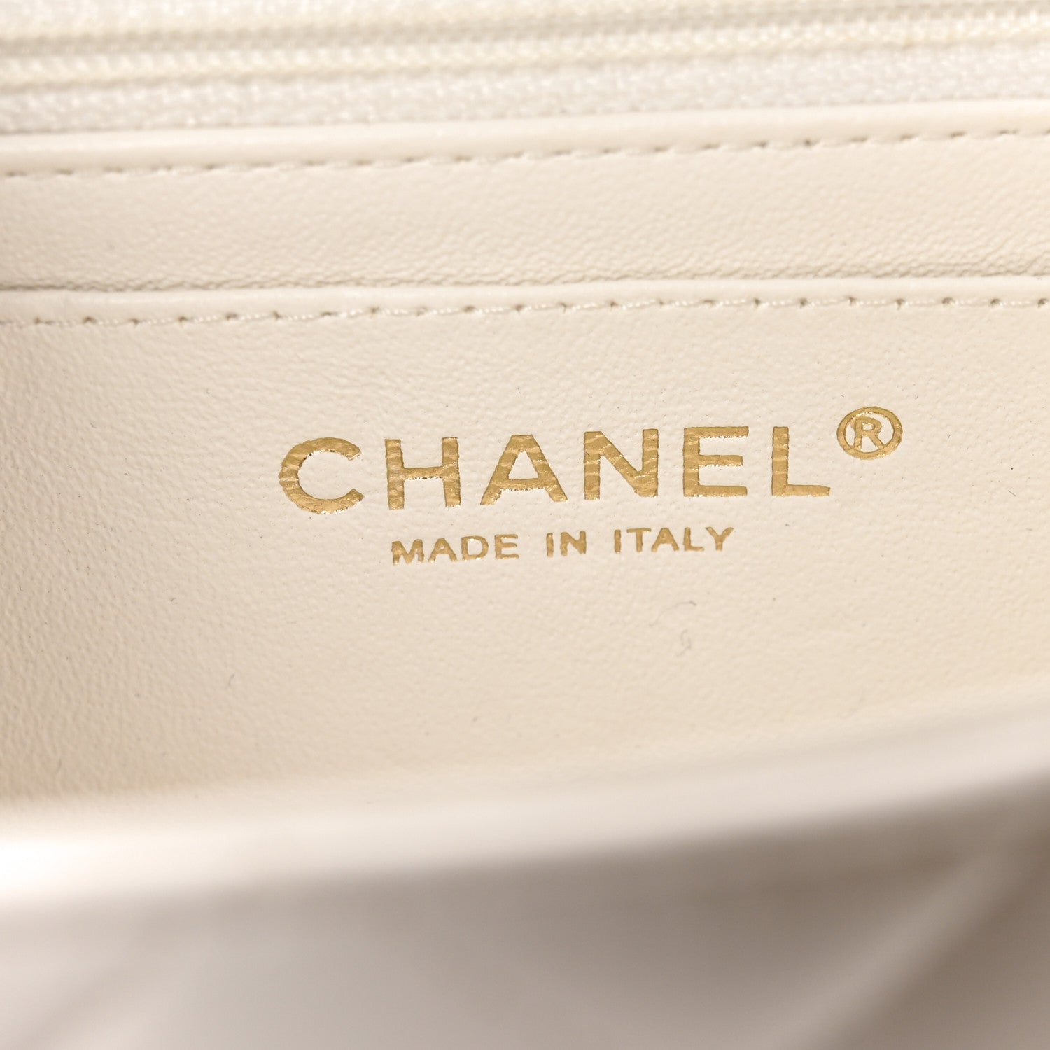 Chanel Lambskin Quilted Mini Rectangular Flap White 6 of 10
