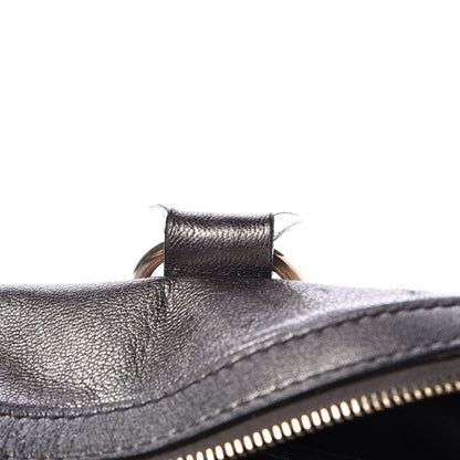 Saint Laurent Metallic Calfskin Oversized Muse Gunmetal 9 of 26