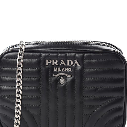 Prada Soft Calfskin Impunture Diagramme Belt Bag Black 9 of 9