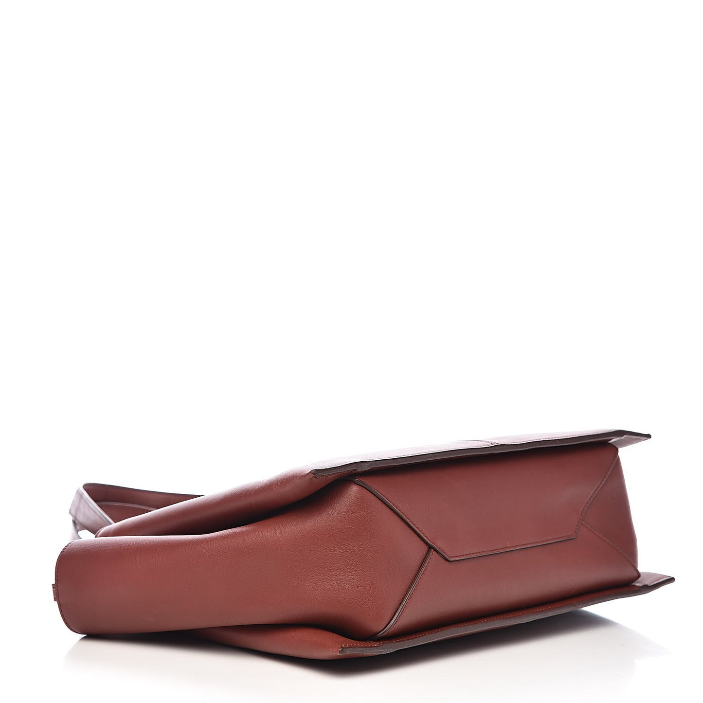 Calfskin Medium Tri-Fold Bag Red Wood