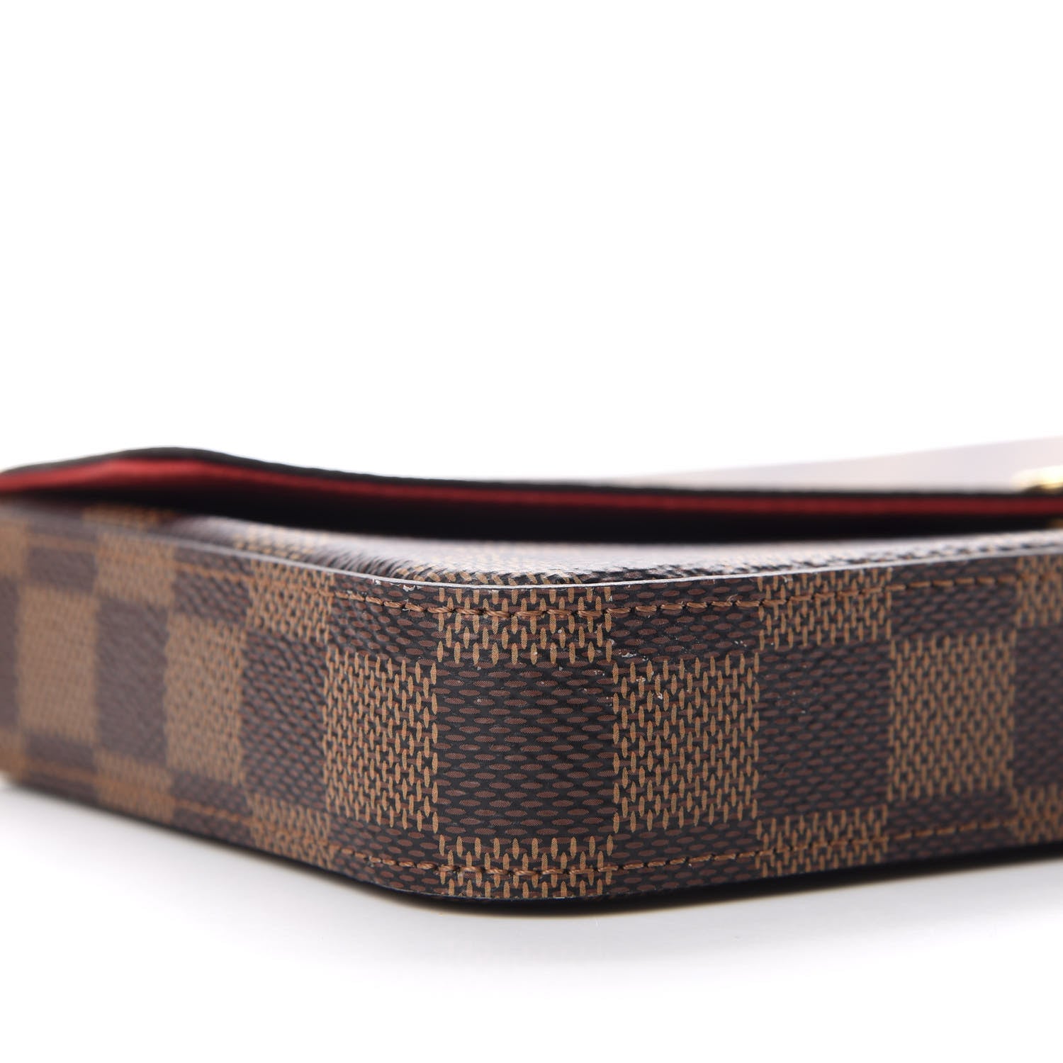 Louis Vuitton Damier Ebene Pochette Felicie Chain Wallet 8 of 10