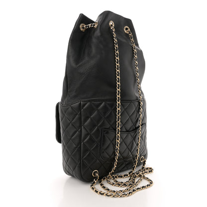 Chanel Lambskin Quilted Large In Seoul Backpack Black 3 of 10