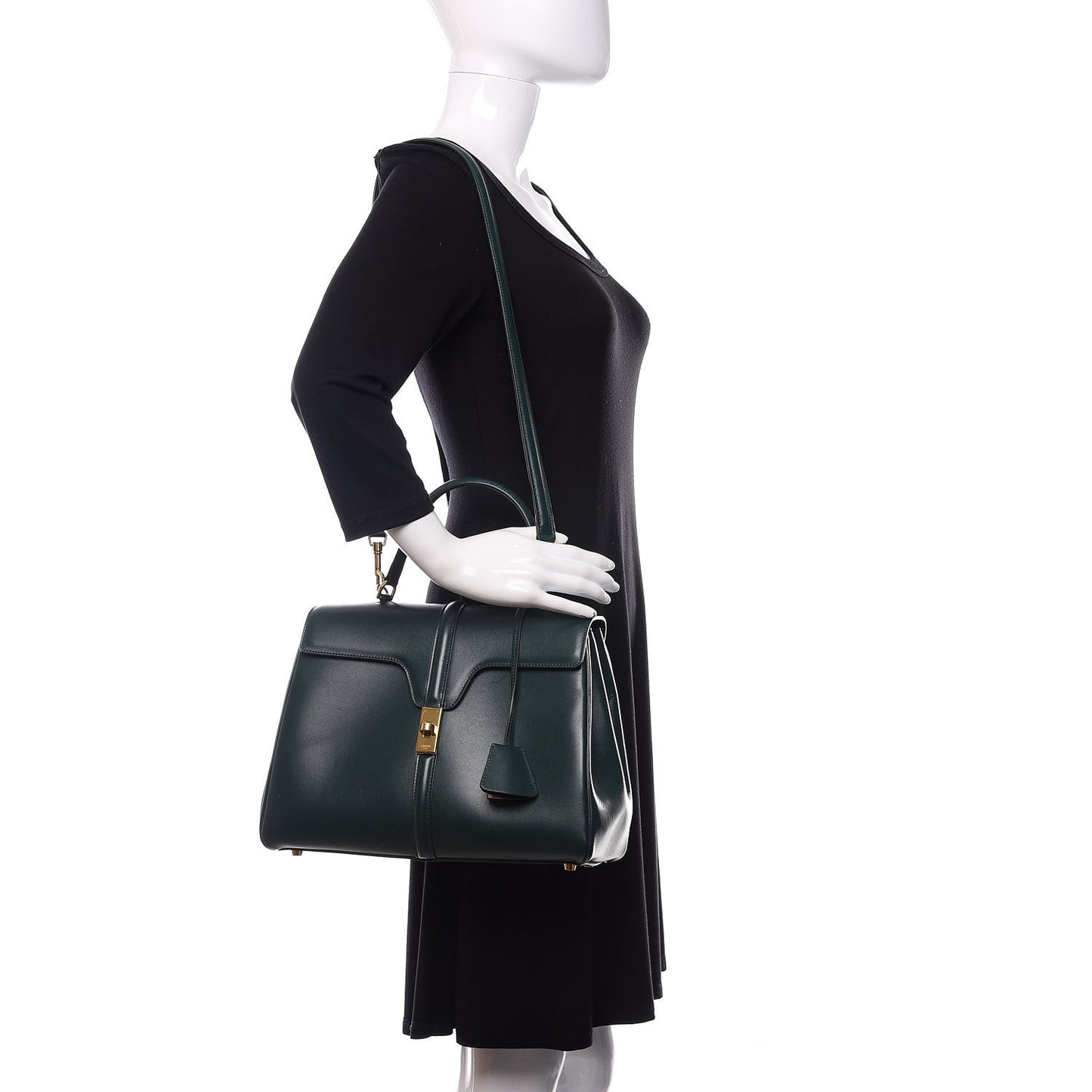 Satinated Calfskin Medium 16 Top Handle Bag Amazone