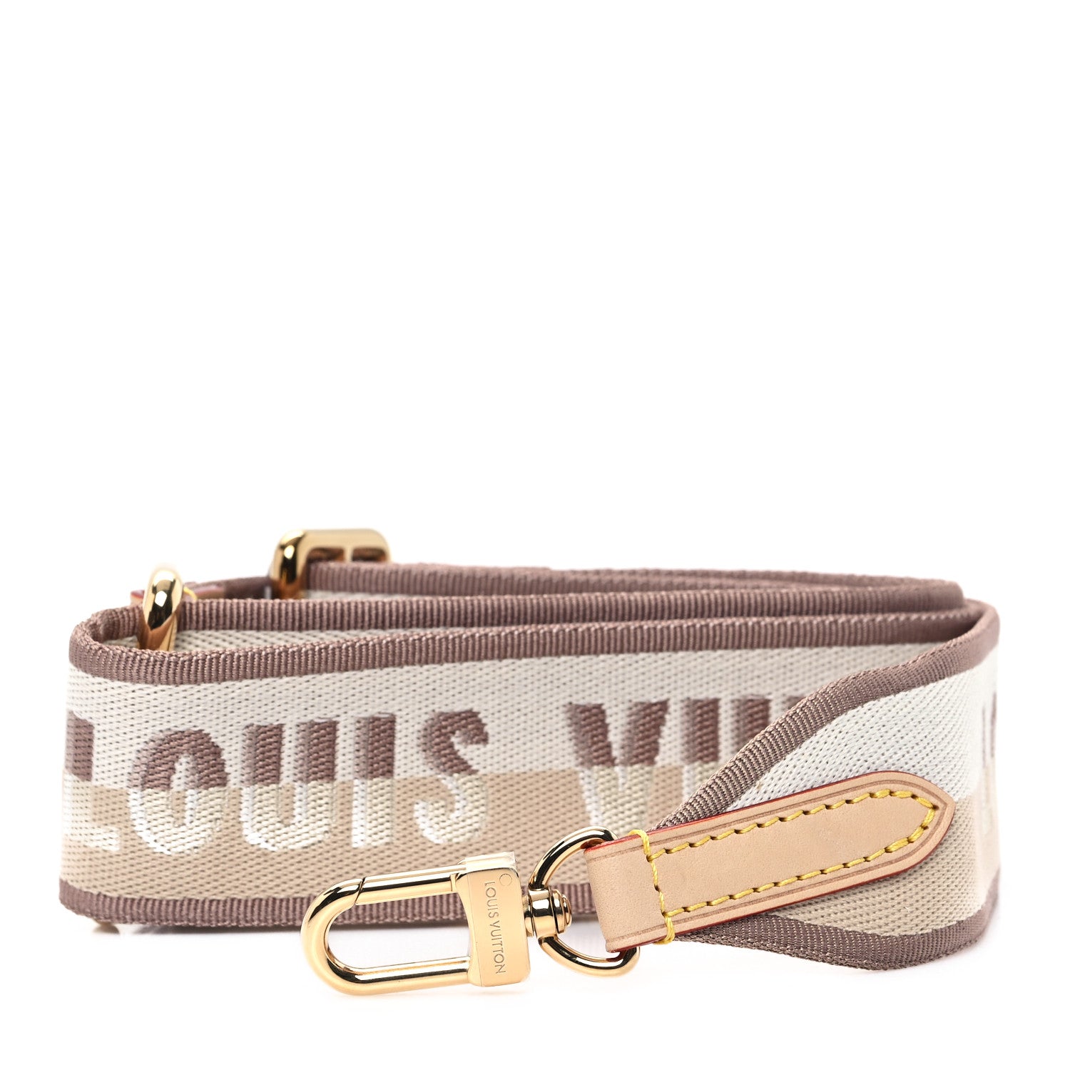 Louis Vuitton Jacquard Neverfull BB Shoulder Strap Beige Brown 1 of 3