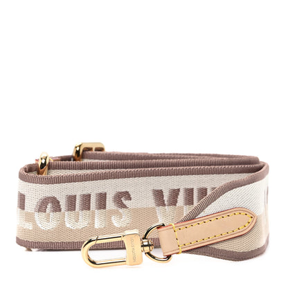 Louis Vuitton Jacquard Neverfull BB Shoulder Strap Beige Brown 1 of 3