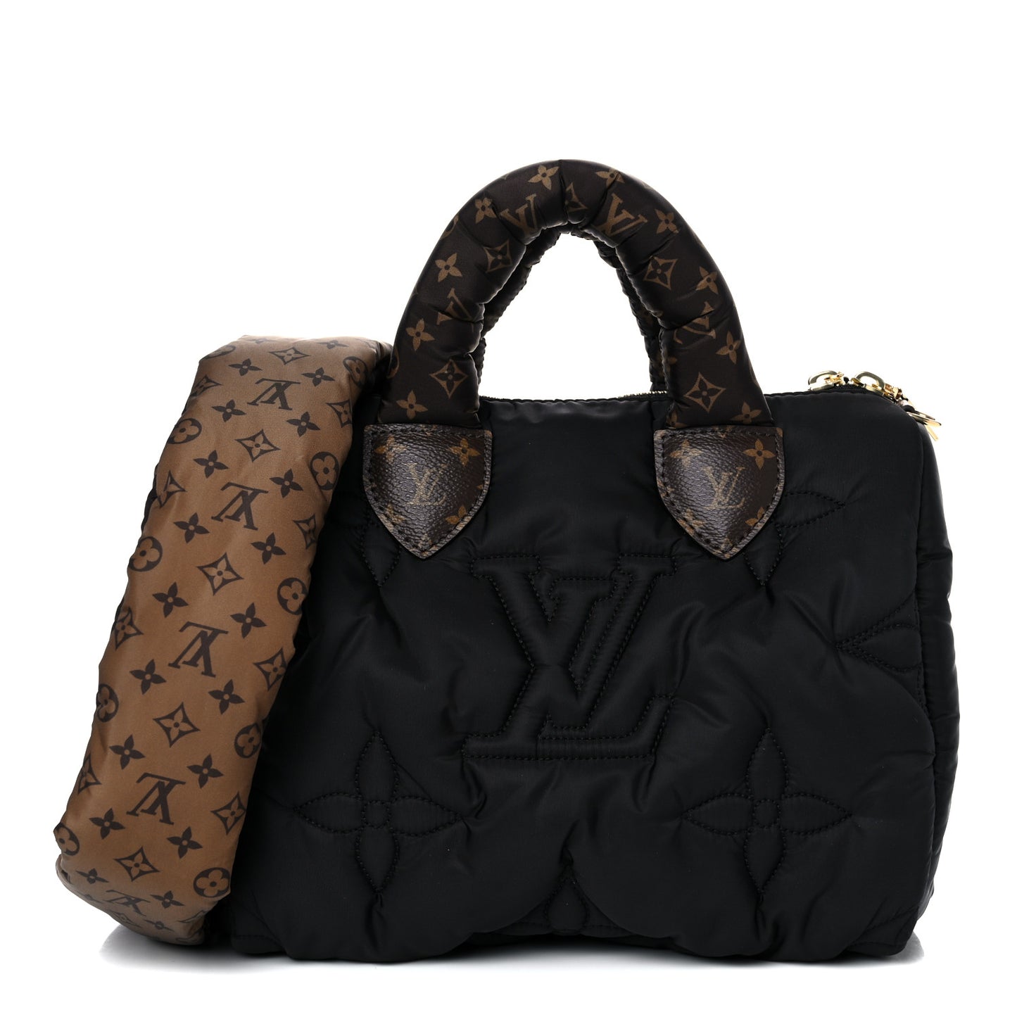 Econyl Mini Monogram Pillow Speedy Bandouliere 25 Black