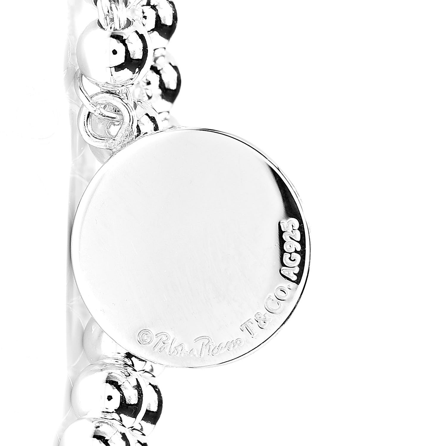 Tiffany Sterling Silver Paloma Picasso Bead Loving Heart Tag Bracelet 5 of 5