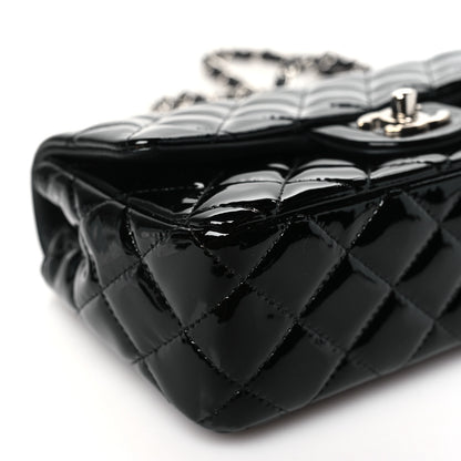 Chanel Patent Calfskin Quilted Mini Rectangular Flap Black 9 of 10