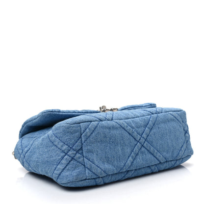 Chanel Denim Quilted Medium Chanel 19 Flap Blue 4 of 8
