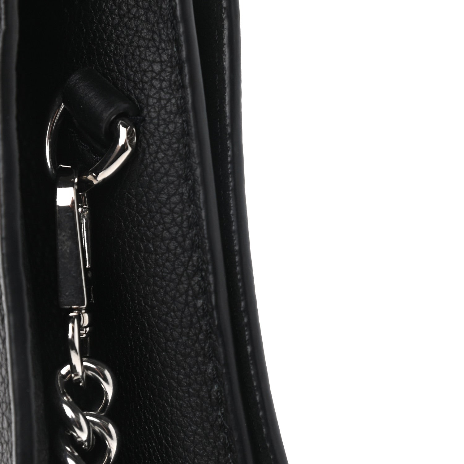 Louis Vuitton Calfskin Lockme Clutch Black 11 of 12